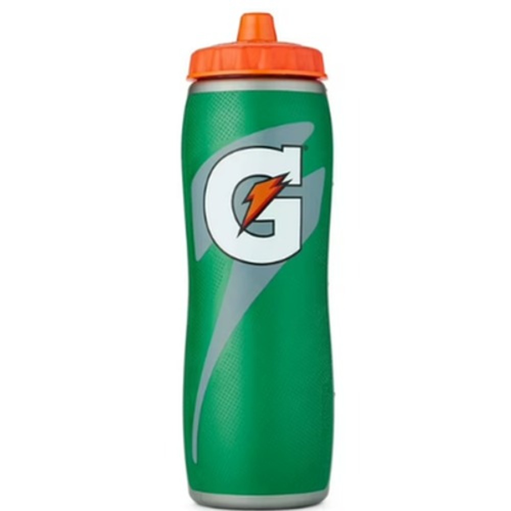 Gatorade Official Water Bottle Squeeze Gatorskin Green 32 Oz Sport BPA-Free s13